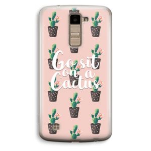 Cactus quote: LG K10 (2016) Transparant Hoesje