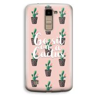 Cactus quote: LG K10 (2016) Transparant Hoesje
