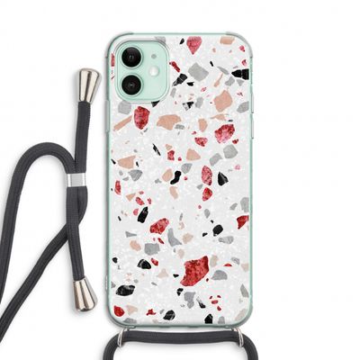 Terrazzo N°12: iPhone 11 Transparant Hoesje met koord