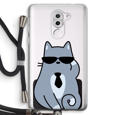 Cool cat: Honor 6X Transparant Hoesje met koord