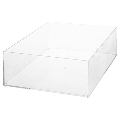 Sieraden/make-up houder/box rechthoek 25,5 x 8,5 cm van kunststof