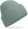 Beechfield CB385R Classic Engineered Deep Cuffed Beanie - Dusty Green - One Size - thumbnail