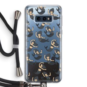 Zeemeermin: Samsung Galaxy S10e Transparant Hoesje met koord