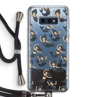 Zeemeermin: Samsung Galaxy S10e Transparant Hoesje met koord