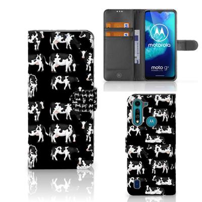 Motorola G8 Power Lite | Telefoonhoesje | Met pasjeshouder | Koetjes