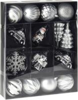 Xmas Hangdeco Set 20Pcs Zilver - Nampook