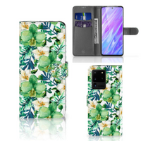 Samsung Galaxy S20 Ultra Hoesje Orchidee Groen - thumbnail