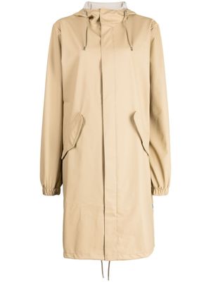 Rains parka Fishtail à design imperméable - Tons neutres