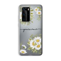 Daisies: Huawei P40 Pro Transparant Hoesje Daisies: Huawei P40 Pro Transparant Hoesje