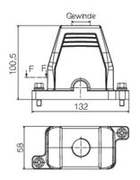 Weidmüller HDC IP68 06B TOS 1M20 1082420000 Connectorbehuizing (male) 1 stuk(s) - thumbnail