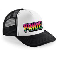 Bellatio Decorations Gay Pride cap/pet voor volwassenen - zwart - pride - regenboog - LHBTI - unisex   - - thumbnail