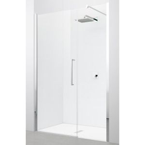 Novellini Young 2.0 GFL draaideur met vaste wand in lijn voor nis 117/121x200cm matchroom/helder y2gfl117-1b