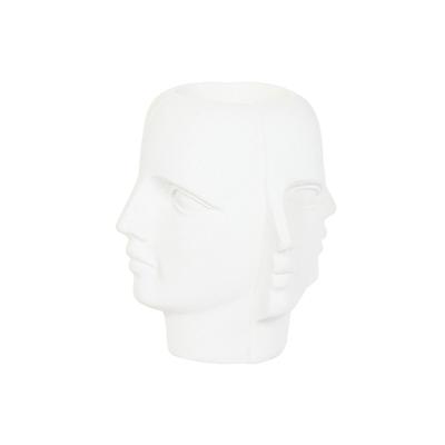 Home ESPRIT Wit Magnesium Modern Gezicht 49 x 49 x 50 cm