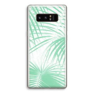 Palmbladeren: Samsung Galaxy Note 8 Transparant Hoesje