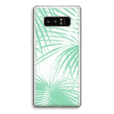 Palmbladeren: Samsung Galaxy Note 8 Transparant Hoesje