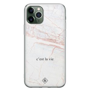 iPhone 11 Pro Max siliconen telefoonhoesje - C'est la vie