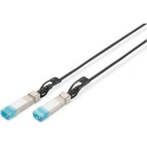 ASSMANN Electronic DN-81220 Glasvezel kabel 0,5 m SFP+ Zwart