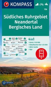 Wandelkaart 756 Südliches Ruhrgebiet - Neandertal - Bergisches Land |