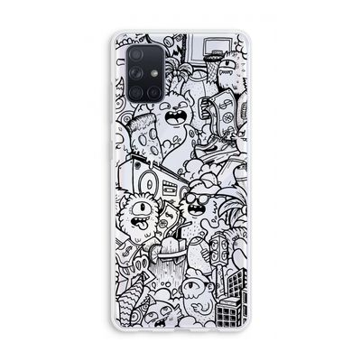 Vexx Black City : Galaxy A71 Transparant Hoesje