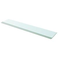 Schappen 2 st 110x20 cm glas transparant