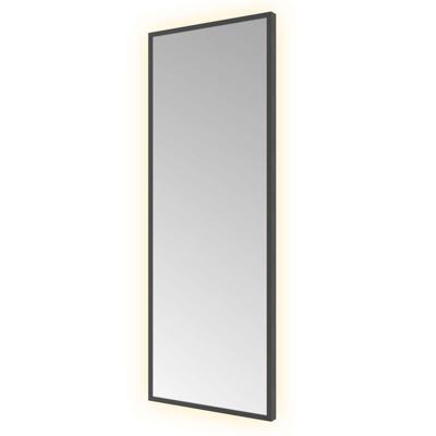 Hotbath &MORE Spiegel direct en indirect LED color changing dimbaar met afstandsbediening Geborsteld zwart PVD SQU380MBP