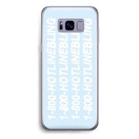 Hotline bling blue: Samsung Galaxy S8 Plus Transparant Hoesje