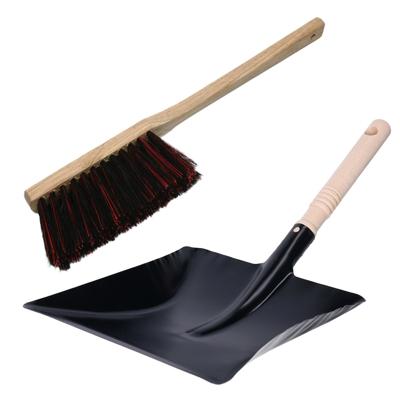 Benson Blackstar Stoffer en blik set - Lange handveger 45 cm - zwart metalen stofblik - 20 x 40 cm