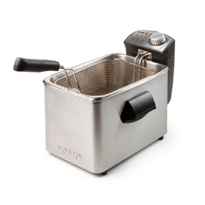 Domo DO458FR friteuse Enkel 4 l 3000 W Zwart, Roestvrijstaal