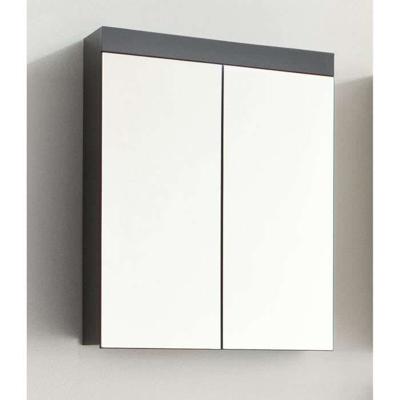 Badkamerkastje - TRENDTEAM - Amanda - 2 spiegeldeuren - Grijs - 60x17x77cm