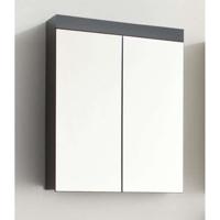 Badkamerkastje - TRENDTEAM - Amanda - 2 spiegeldeuren - Grijs - 60x17x77cm