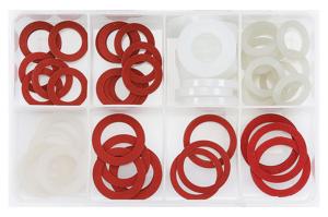 Assortiment Carterstopringen nylon en fiber 60 stuks 4822337