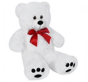 Monzana Teddybeer - Pluche - 50cm - Wit