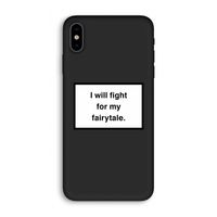 Fight for my fairytale: iPhone X Biologisch afbreekbaar hoesje
