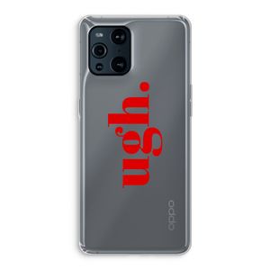 Ugh: Oppo Find X3 Transparant Hoesje