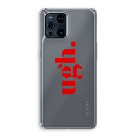 Ugh: Oppo Find X3 Transparant Hoesje