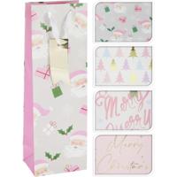 Home & Styling Geschenktas voor fles kerst