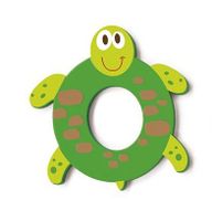 Scratch letter O schildpad groen 5.5 cm - thumbnail