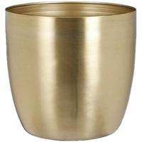 Mica Decorations Plantenpot - metaal - goud - 20 x 19 cm