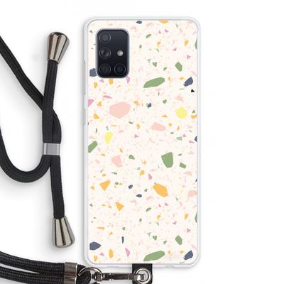 Terrazzo N°21: Samsung Galaxy A71 Transparant Hoesje met koord