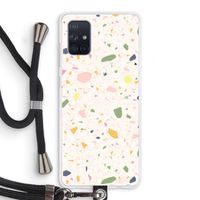 Terrazzo N°21: Samsung Galaxy A71 Transparant Hoesje met koord