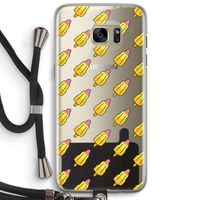 Waterijsjes: Samsung Galaxy S7 Edge Transparant Hoesje met koord