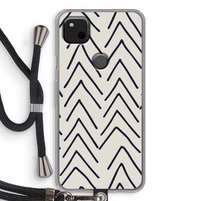 Marrakech Arrows: Pixel 4a Transparant Hoesje met koord