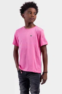 Lacoste T-Shirt Kids Reseda Roze - Maat 128 - Kleur: Roze | Soccerfanshop