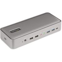 StarTech.com Dual-Laptop USB-C KVM Docking Station, Dual Monitor 4K 60Hz DisplayPort Dock, 5-Port US - thumbnail