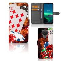 Nokia 1.4 | Wallet Case | met Pasjes | Casino