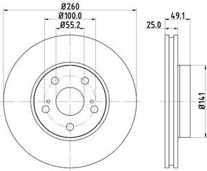 Remschijf Gecoat 50256PRO 8DD355106511