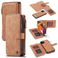 CaseMe-007 afneembare multifunctionele horizontale Flip lederen draagtas met kaartsleuf & houder & rits portemonnee & fotolijstjes voor iPhone XI 2019