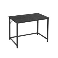 Bureau met metalen frame, Zwart / 50 x 100 x 76 cm