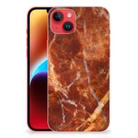 iPhone 14 Plus | TPU | Siliconen hoesje | Marmer Bruin