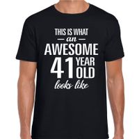 Awesome 41 year cadeau / verjaardag t-shirt zwart voor heren 2XL  -